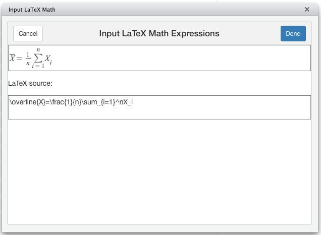 辅助输入 LaTeX 数学公式的 RStudio 插件