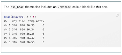 A special callout block.